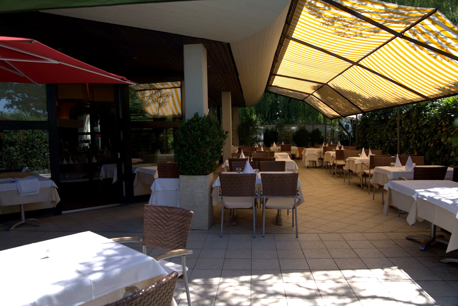 Sommerterrasse des Ristorante Belvedere